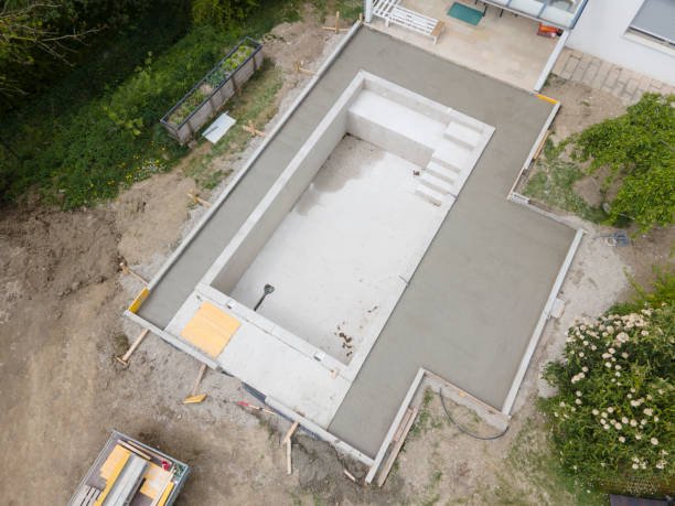 RCC structure of pool befor finishing