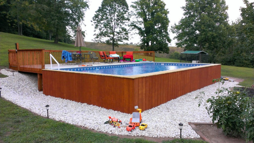 Rectangular Above Ground Readymade Swimming Pool 3 x 6 mtrs